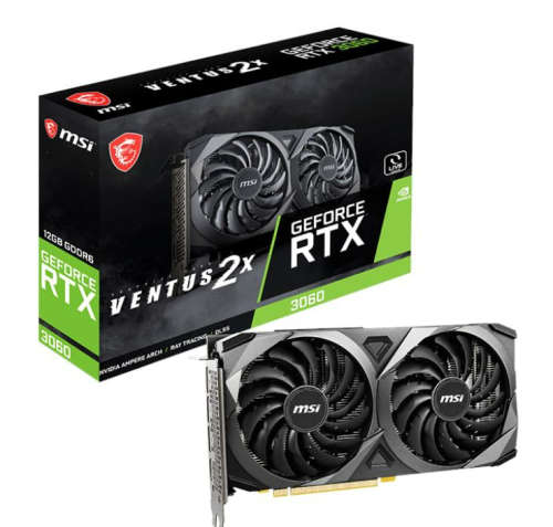 MSI Nvidia GeForce RTX 3060 VENTUS 2X 12GB 192-Bit GPU Graphics Card-open box