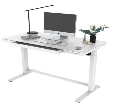 College Originals Electric Standing Desk Executive Motion Combo Edition - White