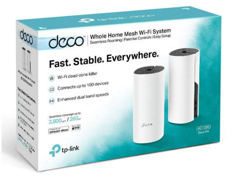 TP-LINK DECO M4, 2 Pack AC1200 Whole-Home WIFI System
