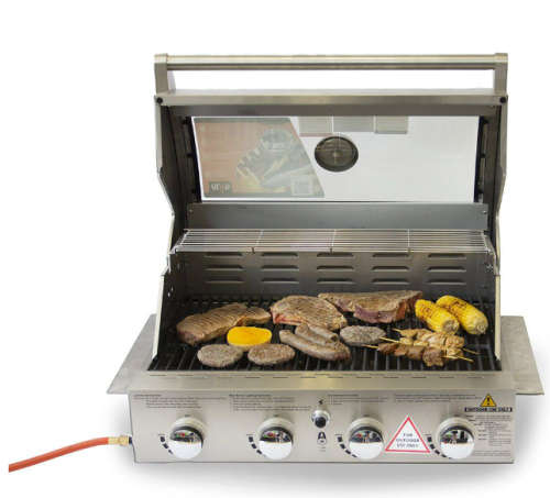 Alva - Mojave 4-Burner Glass Hood Drop-In Gas Barbeque