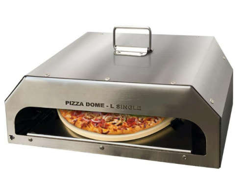 TP Single Large Pizza Dome - Single Pizza Oven with Ceramic Stone for Braais