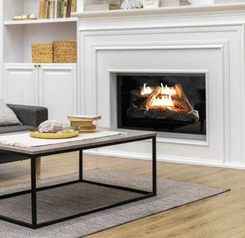 Alva Log Fireplace Gas Heater 520mm Wide