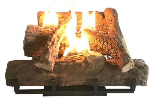 Alva Log Fireplace Gas Heater 520mm Wide