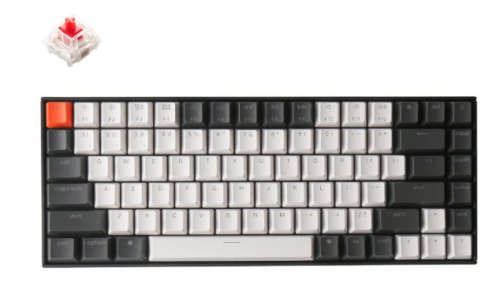 Keychron K2 84 Key Wireless Hot-Swappable Gateron Red Mechanical Keyboard White Backlight Version 2