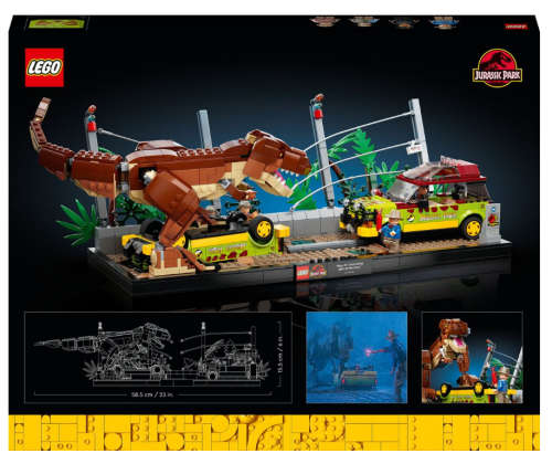 LEGO® Jurassic Park T. rex Breakout 76956 Building Toy Cars (1,212 Pieces)