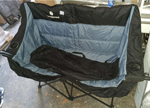 CAMPGROUND LOVE SEAT CAMPING CHAIR (See Description)