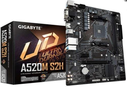 Gigabyte GA-A520M-S2H A520M S2H AMD AM4 Socket A520 Micro-ATX Desktop Motherboard