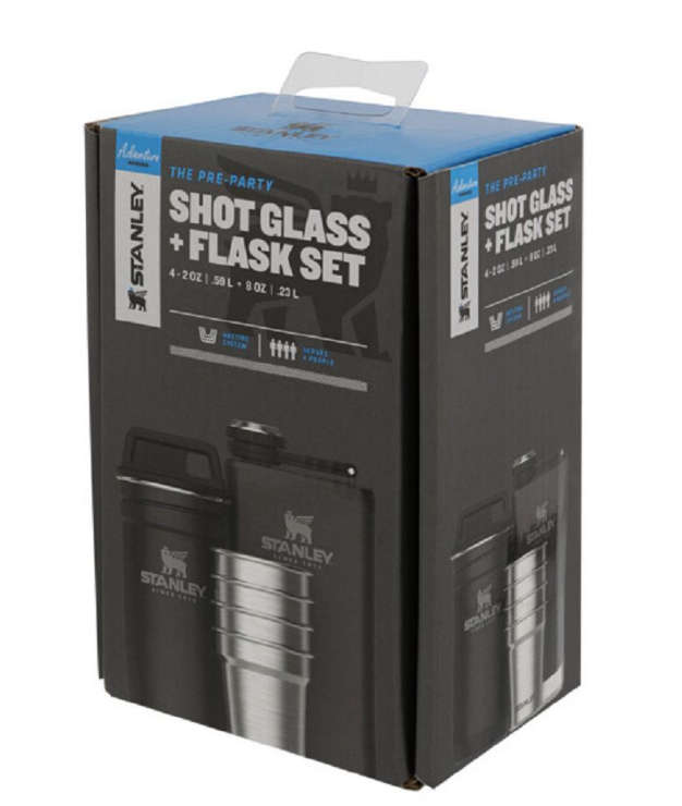 Stanley - Adventure Shot & Flask Gift Set - Hammertone Green