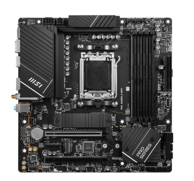 MSI PRO B650M-A WIFI AMD AM5 mATX Gaming Motherboard