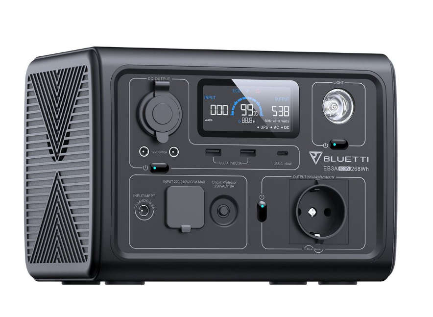 Bluetti EB3A 600W Portable Power Station 268WH