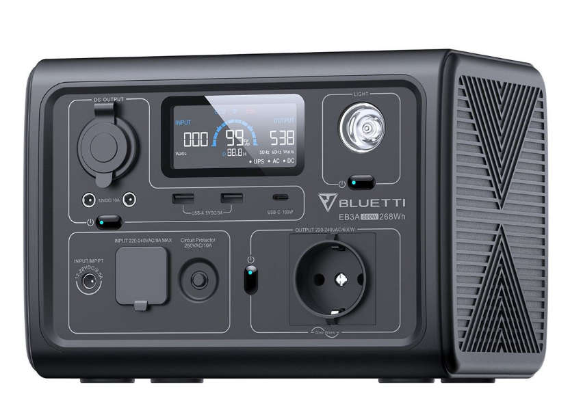 Bluetti EB3A 600W Portable Power Station 268WH