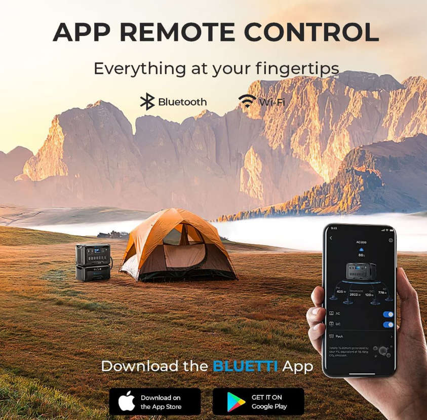 Bluetti AC300 + B300 Home Battery Backup 3000W 3072Wh