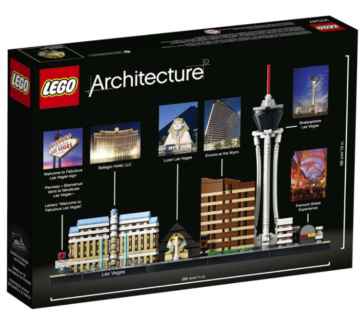 LEGO Architecture Skyline Collection Las Vegas Building Kit 21047 (487 Pieces)