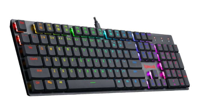 Redragon APAS Slimline 104 Key RGB Mechanical Gaming Keyboard