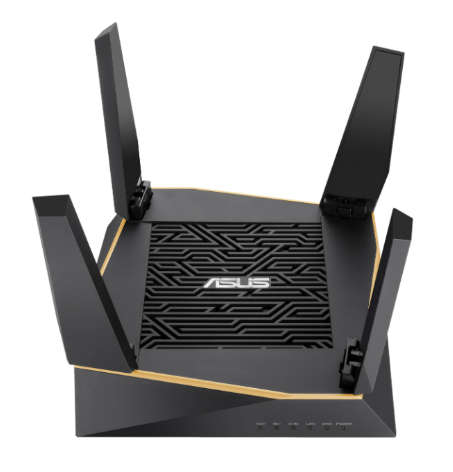 ASUS AiMesh AX6100 Wi-Fi 6 Wireless Router - Tri-band 2.4GHz and 5GHz Gigabit Ethernet Black 90IG04P