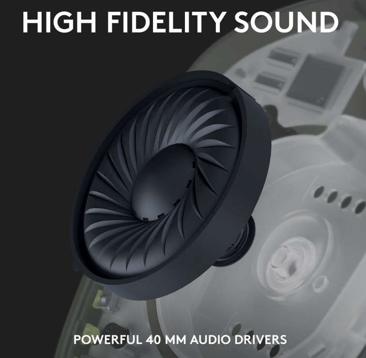 Logitech G435 Lightspeed Wireless Gaming Headset - Black