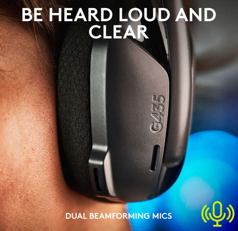 Logitech G435 Lightspeed Wireless Gaming Headset - Black