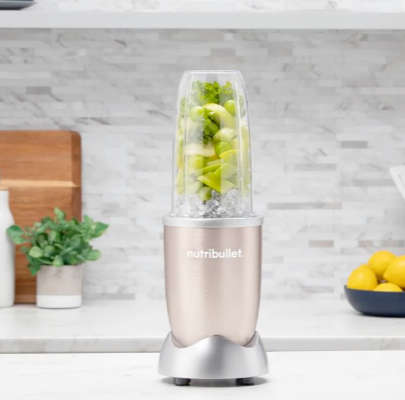 NutriBullet Pro 600W High Speed Blender 7 Piece - Champagne