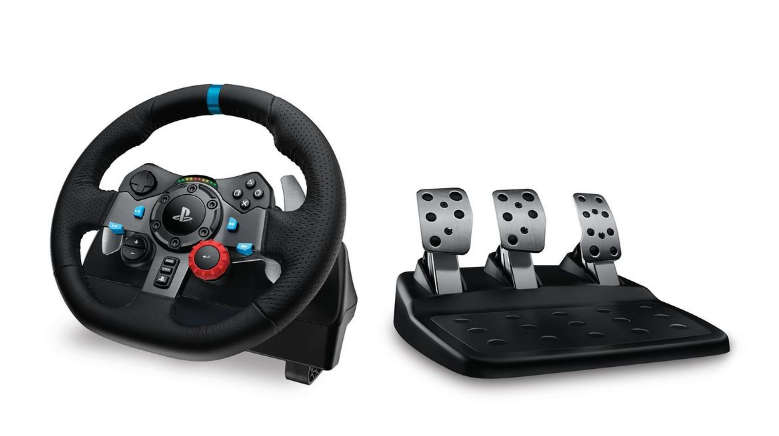 Logitech G29 Driving Force Racing Wheel,Floor Pedals,Force Feedback, PS, PC