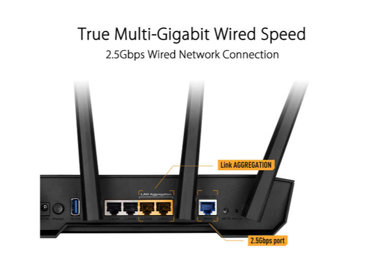 ASUS TUF-AX3000 V2 AiMesh Extendable WiFi 6 Gaming Router