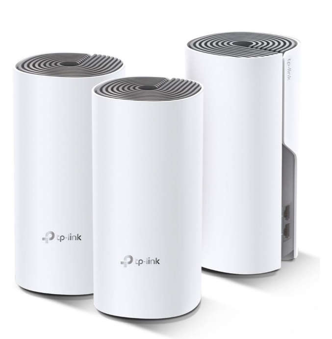 Tp-Link Deco E4 3 pack AC1200 Whole Home Wifi System 2 x 10/100 Lan Ports
