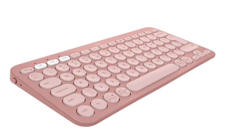 Logitech Pebble Keys 2 K380s multi-device Bluetooth keyboard - Tonal Rose