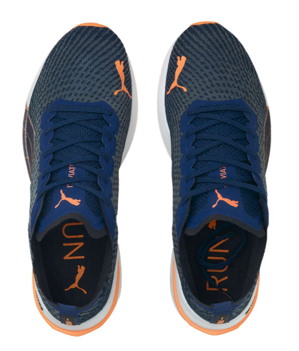 Puma Men`s Deviate Nitro 2 Racer Carbon Fibre Road Running Shoe - Blue -UK 9