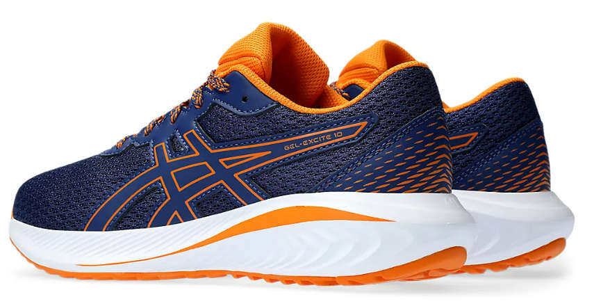 ASICS Men GelExcite 10 Road Running Shoes Deep Ocean/Bright Orange - Men UK 12