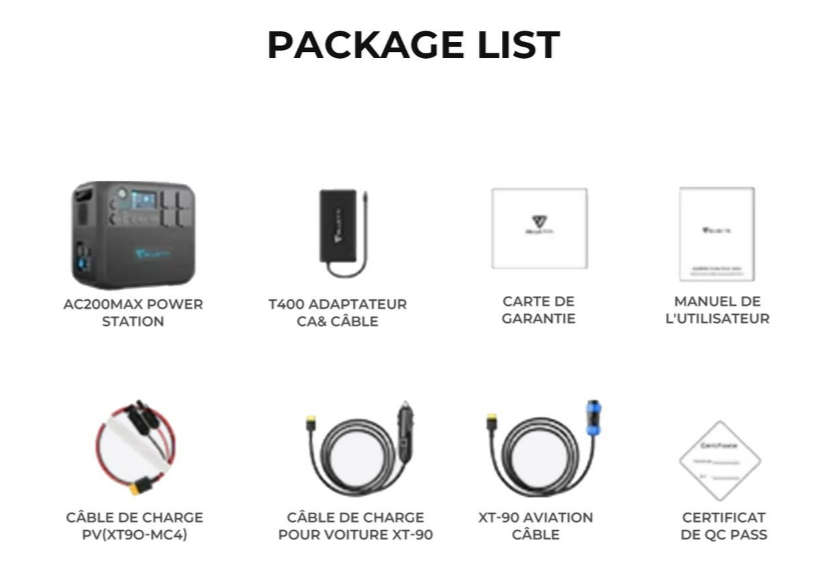 BLUETTI AC200MAX Expandable Power Station 2200W 2048Wh RSA Socket