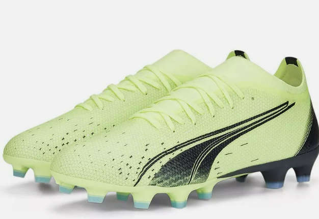 Puma Ultra Match FG/AG Soccer Cleats - Fizzy Light/Parisian Night/Blue Glimmer