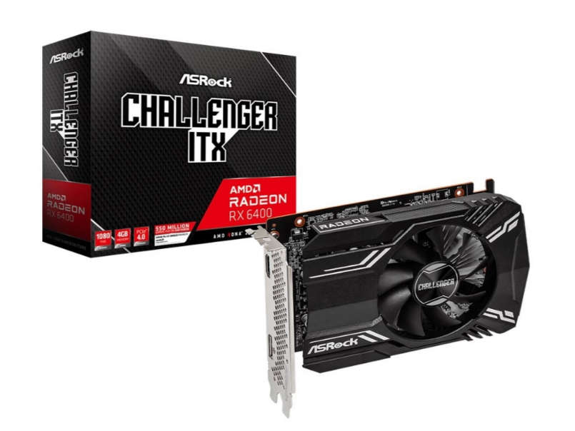 Asrock Challenger ITX RX 6400 4GB AMD Radeon RX 6400 GDDR6