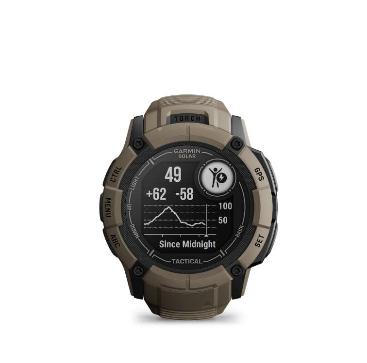 Garmin Watch Instinct 2X Solar - Tactical Edition, Coyote Tan