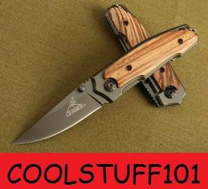 GERBER X18 Folding Knife with Wood Handle