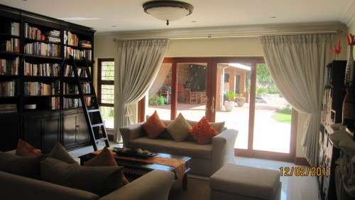 Large Wood BookCase with Ladder - 2 pieces