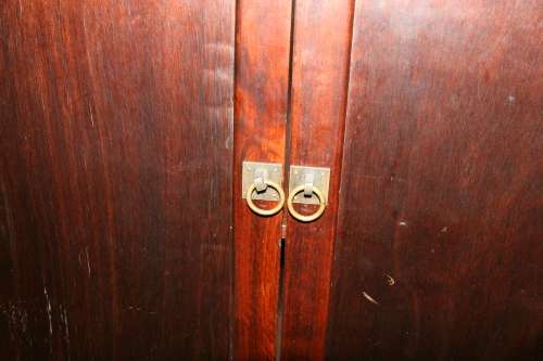 Large Wood BookCase with Ladder - 2 pieces