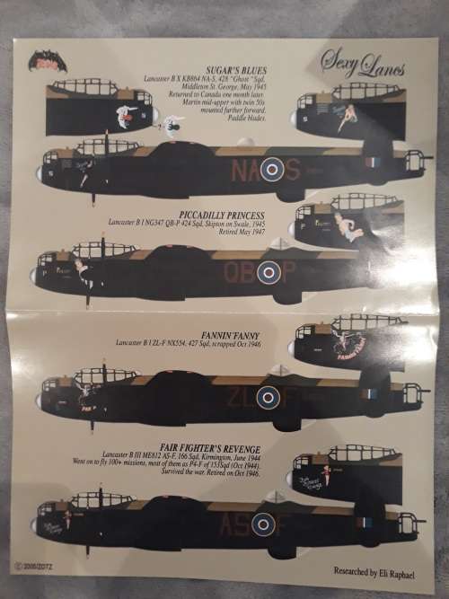 1/72 Hasegawa Lancaster B Mk.I/Mk.III SPECIAL LIMITED EDITION + extra detail set and decals
