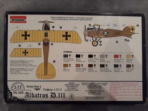 1/72 Roden Albatros D.III