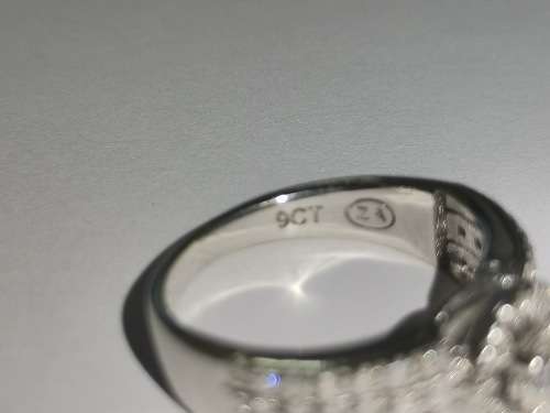 Magnificent White-Gold Halo Diamond Ring