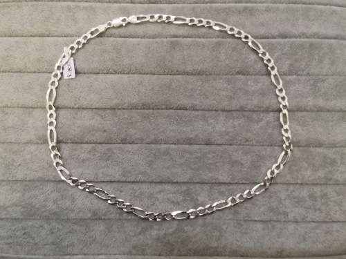 Silver 7mm Figaro Chain