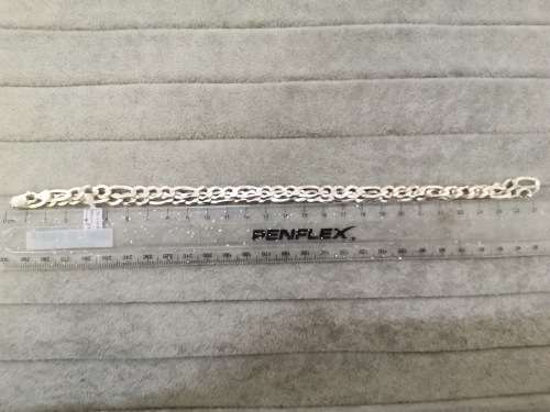 Silver 7mm Figaro Chain