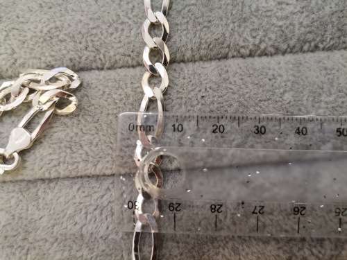 Silver 7mm Figaro Chain