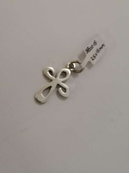 Celtic-Style Silver Cross Pendant