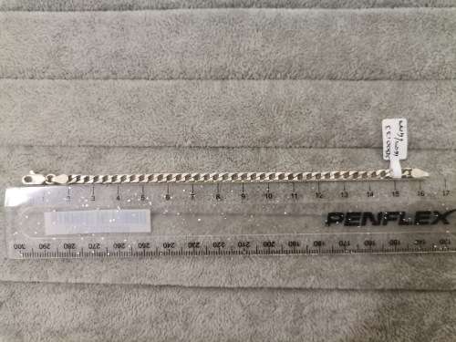 Small Silver Curb Bracelet