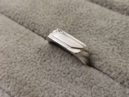 Fancy Silver Diamond Ring