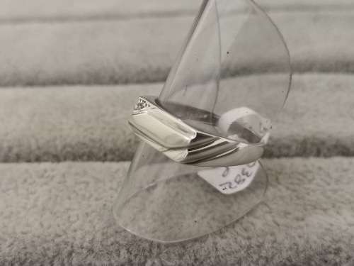 Fancy Silver Diamond Ring