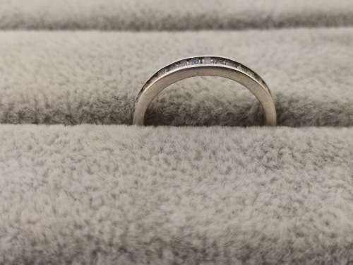 Silver Half-Eternity Baguette Ring
