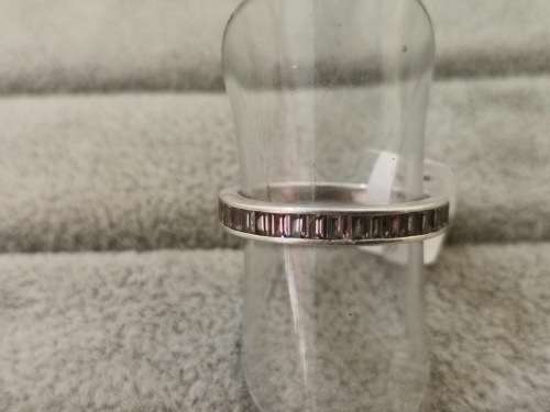 Silver Half-Eternity Baguette Ring