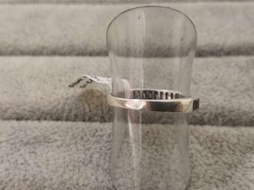 Silver Half-Eternity Baguette Ring