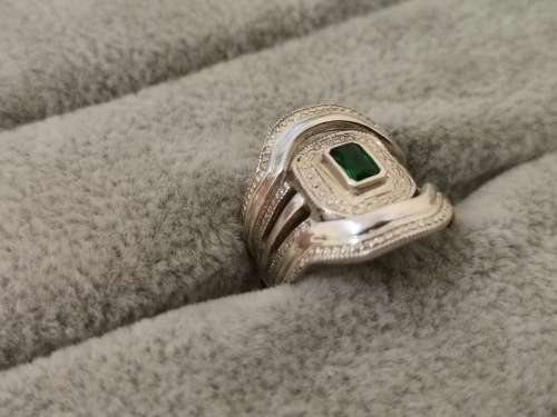 Silver 3-Piece Ring Set