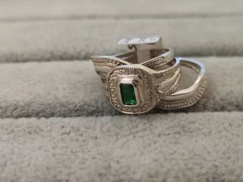 Silver 3-Piece Ring Set